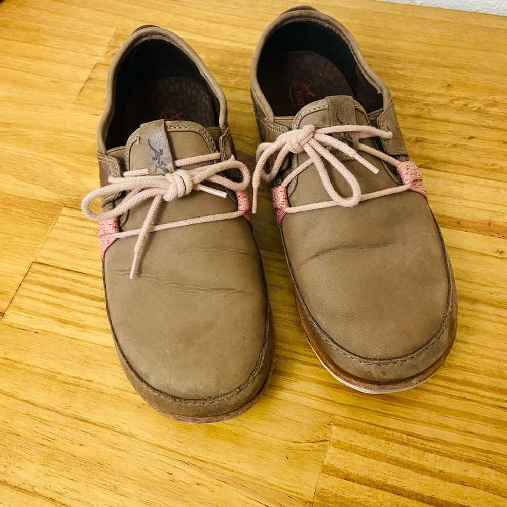 Chaco Caribou Brown and Pink Loafer Shoe - Picture 2 of 10
